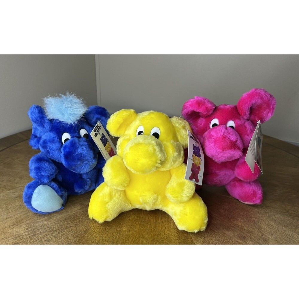 Vintage Kodak Kolorkins Plush Lot of 3 Focus Shutter Rewind 9" New With Tags